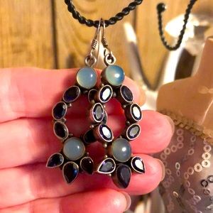 Beautiful 925 Sterling Silver Gemstone 💎 Earrings